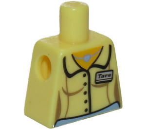 LEGO Helder lichtgeel Minifiguur Torso zonder armen met Blouse (973)