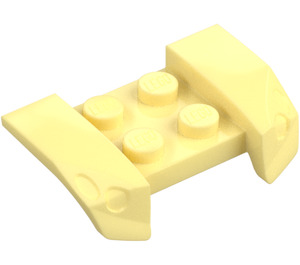 LEGO Jaune Clair Brillant Garde-boue assiette 2 x 4 avec Overhanging Headlights (44674)