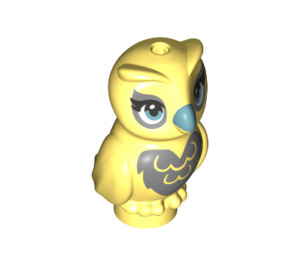 LEGO Bright Light Yellow Owl with Silver Patches and Turquoise Beak (67888 / 67895)