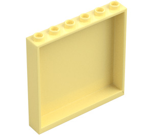 LEGO Giallo chiaro brillante Pannello 1 x 6 x 5 (35286 / 59349)