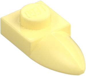 LEGO Bright Light Yellow Plate 1 x 1 with Tooth (35162 / 49668)