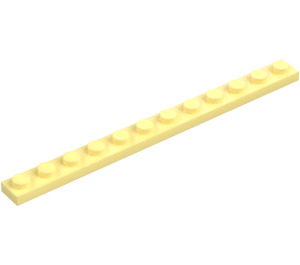 LEGO Jaune Clair Brillant assiette 1 x 12 (60479)