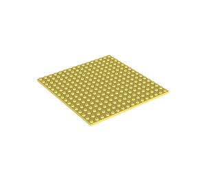 LEGO Bright Light Yellow Plate 16 x 16 with Underside Ribs (91405)