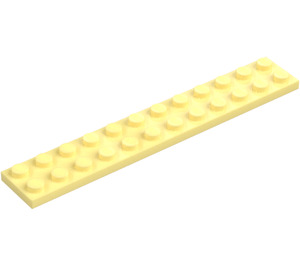 LEGO Lysegul Plade 2 x 12 (2445)