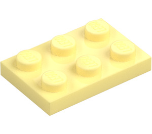 LEGO Bright Light Yellow Plate 2 x 3 (3021)