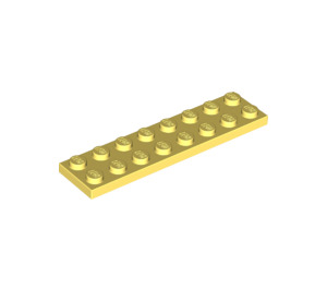 LEGO Bright Light Yellow Plate 2 x 8 (3034)