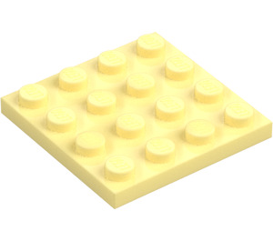 LEGO Bright Light Yellow Plate 4 x 4 (3031)