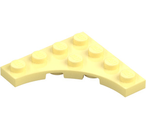 LEGO Jaune Clair Brillant assiette 4 x 4 avec Circular Cut Out (35044)