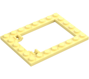 LEGO Klar lys gul Plate 6 x 8 Trap Dør Ramme Plan Stifteholdere (92107)