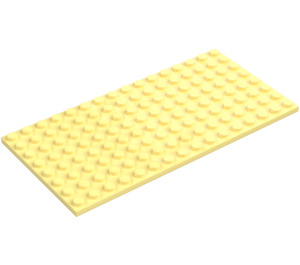 LEGO Amarillo claro brillante Placa 8 x 16 (92438)