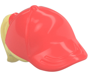 LEGO Bright Light Yellow Ponytail with Coral Cap (35660)