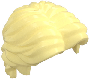 LEGO Bright Light Yellow Short Wavy Hair with Parting (26139)