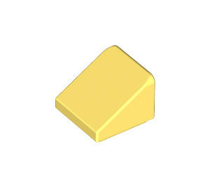 LEGO Jaune clair brillant Pente 1 x 1 (31°) (50746 / 54200)