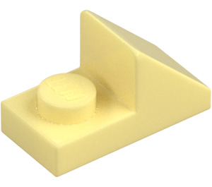 LEGO Klar lys gul Skråning 1 x 2 (45°) med Plate (15672 / 92946)