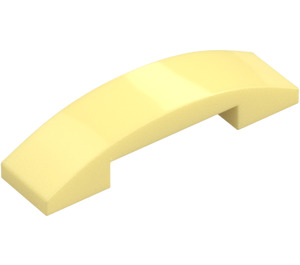 LEGO Giallo chiaro brillante Pendenza 1 x 4 Curvo Doppio (93273)