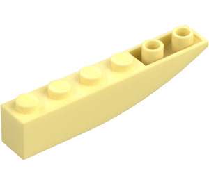 LEGO Bright Light Yellow Slope 1 x 6 Curved Inverted (41763 / 42023)