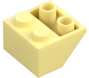 LEGO Světle žlutá Sklon 2 x 2 (45°) Převrácený s plochou distanční vložkou vespod (3660)