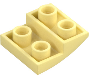 LEGO Klar Ljusgul Backe 2 x 2 x 0.7 Böjd Omvänd (32803)