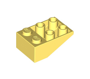 LEGO Bright Light Yellow Slope 2 x 3 (25°) Inverted without Connections between Studs (3747)