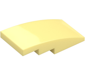 LEGO Bright Light Yellow Slope 2 x 4 Curved (93606)