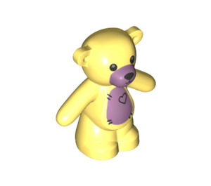 LEGO Bright Light Yellow Teddy Bear with Heart (67122 / 67127)