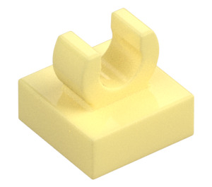 LEGO Bright Light Yellow Tile 1 x 1 with Clip (Raised "C") (15712 / 44842)