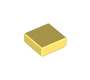 LEGO Bright Light Yellow Tile 1 x 1 with Groove (3070 / 30039)