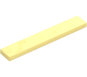 LEGO Bright Light Yellow Tile 1 x 6 (6636)