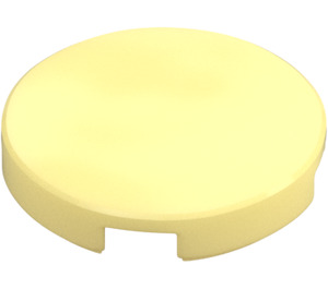 LEGO Jaune Clair Brillant Tuile 2 x 2 Rond avec porte-tenon inférieur (14769)