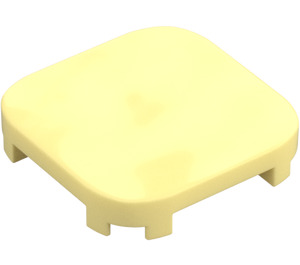 LEGO Bright Light Yellow Tile 4 x 4 x 0.7 Rounded (68869)