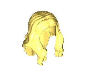 LEGO Bright Light Yellow Wavy Long Hair with Parting (33461 / 95225)
