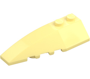 LEGO Klar Ljusgul Kil 2 x 6 Dubbel Vänster (5830 / 41748)