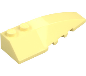 LEGO Giallo chiaro brillante Cuneo 2 x 6 Doppio Destra (5711 / 41747)