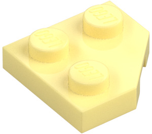 LEGO Leuchtendes Hellgelb Keil Platte 2 x 2 Cut Ecke (26601)