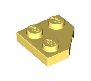 LEGO Jaune clair brillant Coin assiette 2 x 2 Cut Coin (26601)