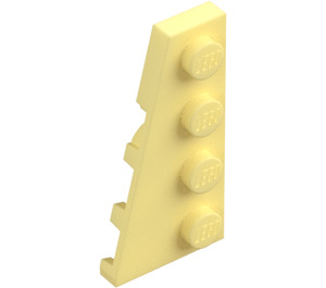 LEGO Leuchtendes Hellgelb Keil Platte 2 x 4 Flügel Links (41770)