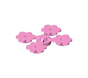 LEGO Leuchtend rosa 4 Blume Heads auf Sprue (3742 / 56750)