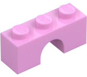 LEGO Jasnoróżowy Łuk 1 x 3 (4490)