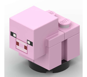 LEGO Kirkkaanvaaleanpunainen Baby Minecraft Pig