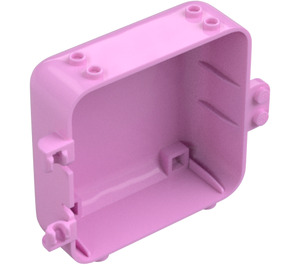 LEGO Klar rosa Boks 3 x 8 x 6.7 med Kvinne Hengsel (64454)