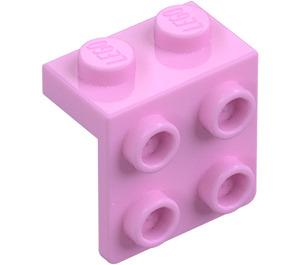 LEGO Leuchtendes Rosa Halterung 1 x 2 mit 2 x 2 (21712 / 44728)