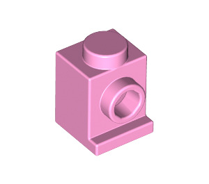 LEGO Leuchtend rosa Backstein 1 x 1 mit Scheinwerfer und kein Slot (4070 / 30069)