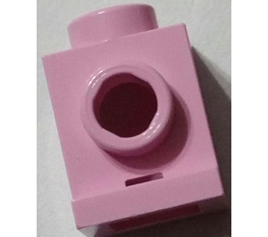 LEGO Fel roze Steen 1 x 1 met Koplamp en Slot (4070 / 30069)