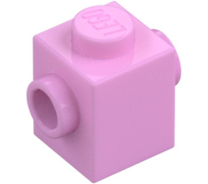 LEGO Bright Pink Brick 1 x 1 with Studs on Two Opposite Sides (47905)