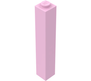 LEGO Bright Pink Brick 1 x 1 x 5 with Solid Stud (2453)