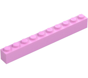 LEGO Bright Pink Brick 1 x 10 (6111)