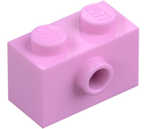 LEGO Bright Pink Brick 1 x 2 with 1 Stud on Side (86876)