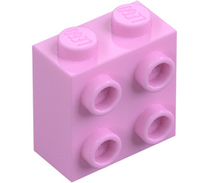 LEGO Bright Pink Brick 1 x 2 x 1.6 with Studs on One Side (1939 / 22885)