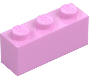 LEGO Leuchtendes Rosa Stein 1 x 3 (3622 / 45505)