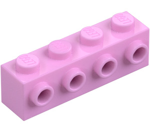 LEGO Kirkkaanvaaleanpunainen Palikka 1 x 4 jossa 4 Nupit päällä Yksi Sivu (30414)